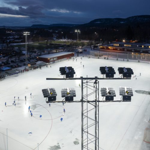 Bærum, Hoslebanen – idrettsbelysning – 20230209-040 Bærum, Hoslebanen - idrettsbelysning - 20230209-040